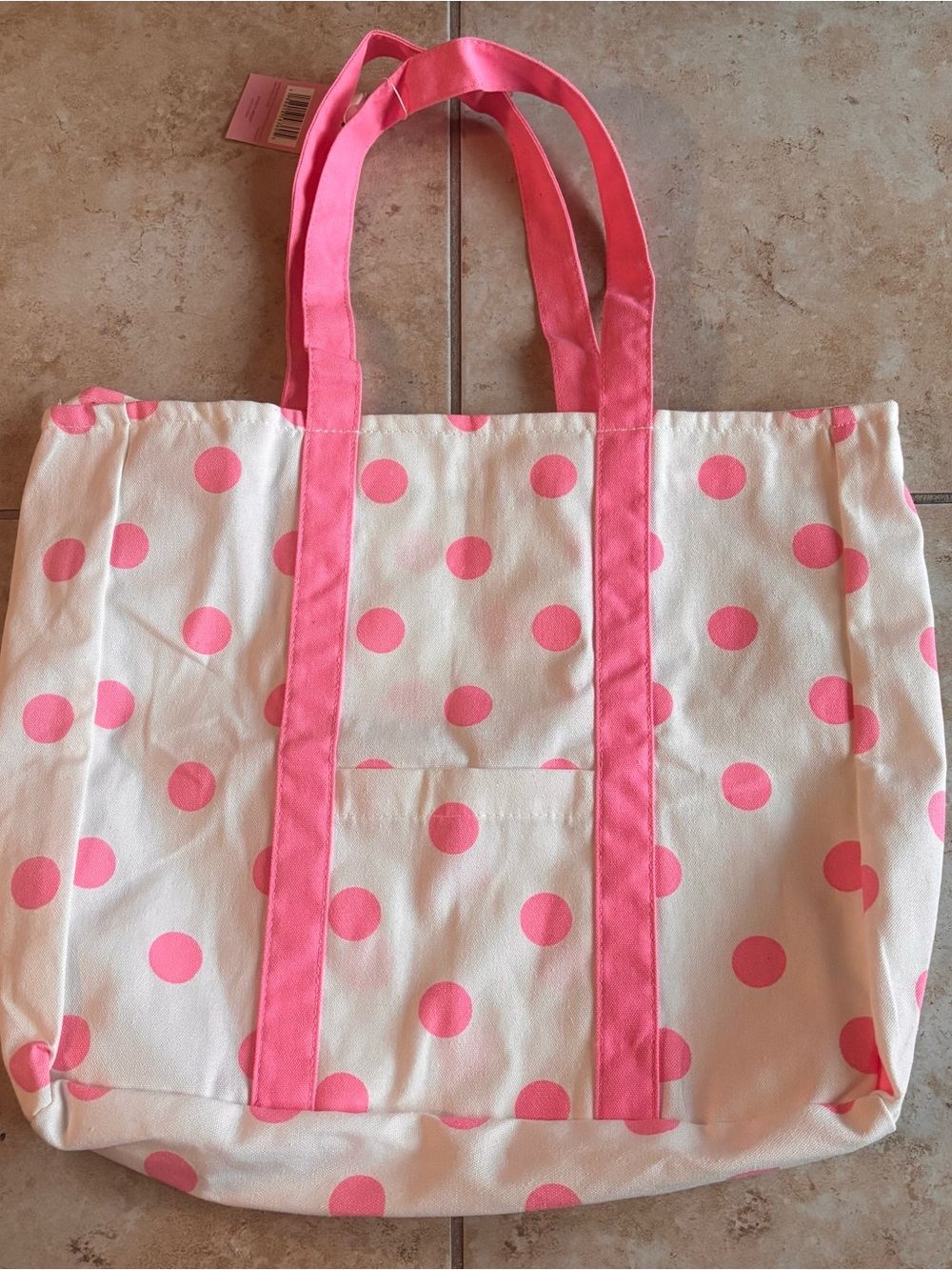 Pink Polka Dot Tote Bag - Pretty N Pink